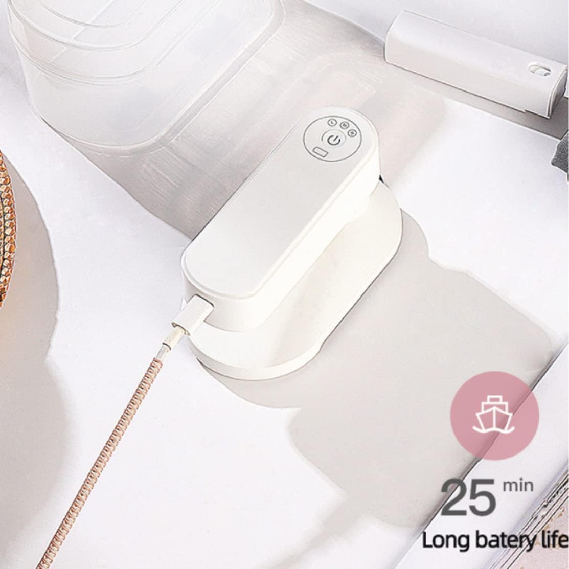 Cordless Travel Iron Mini Electric Clothes Iron Wrinkle Remover Dry for Home Hotel Business Trip Portable Lightweight Handheld Ironing Tool