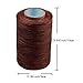 Heavy Duty Waxed Thread for Leather Sewing, Upholstery & Bookbinding - 284 Yards, 0.8mm Flat Waxed Thread for Shoe Repairing & Leather Projects