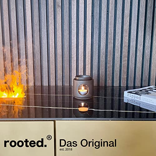Foto von rooted.® | Das Original | Design Duftlampe Ambiente aus Keramik | Duftlampe (Matt Schwarz)