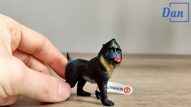 Figurine Mandrill Schleich Wild Life – Animal Multicolore, Dès 3 Ans