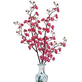 Sunm Boutique 2 PCS Plum Blossom Artificial Flowers Simulation Flower Table Decoration Accessories P