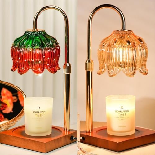 Strawberry Candle Warmer Lamp with Timer Dimmer, Adjustable Heigh...