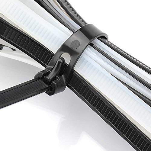 Fascette fermacavi in plastica riutilizzabili, 250 mm x 7,6 mm