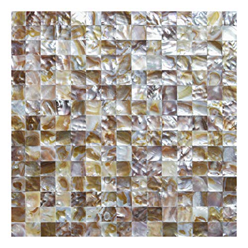 Art3d Peel and Stick Mother of Pearl Shell Tile for Kitchen Backsplashes, 12