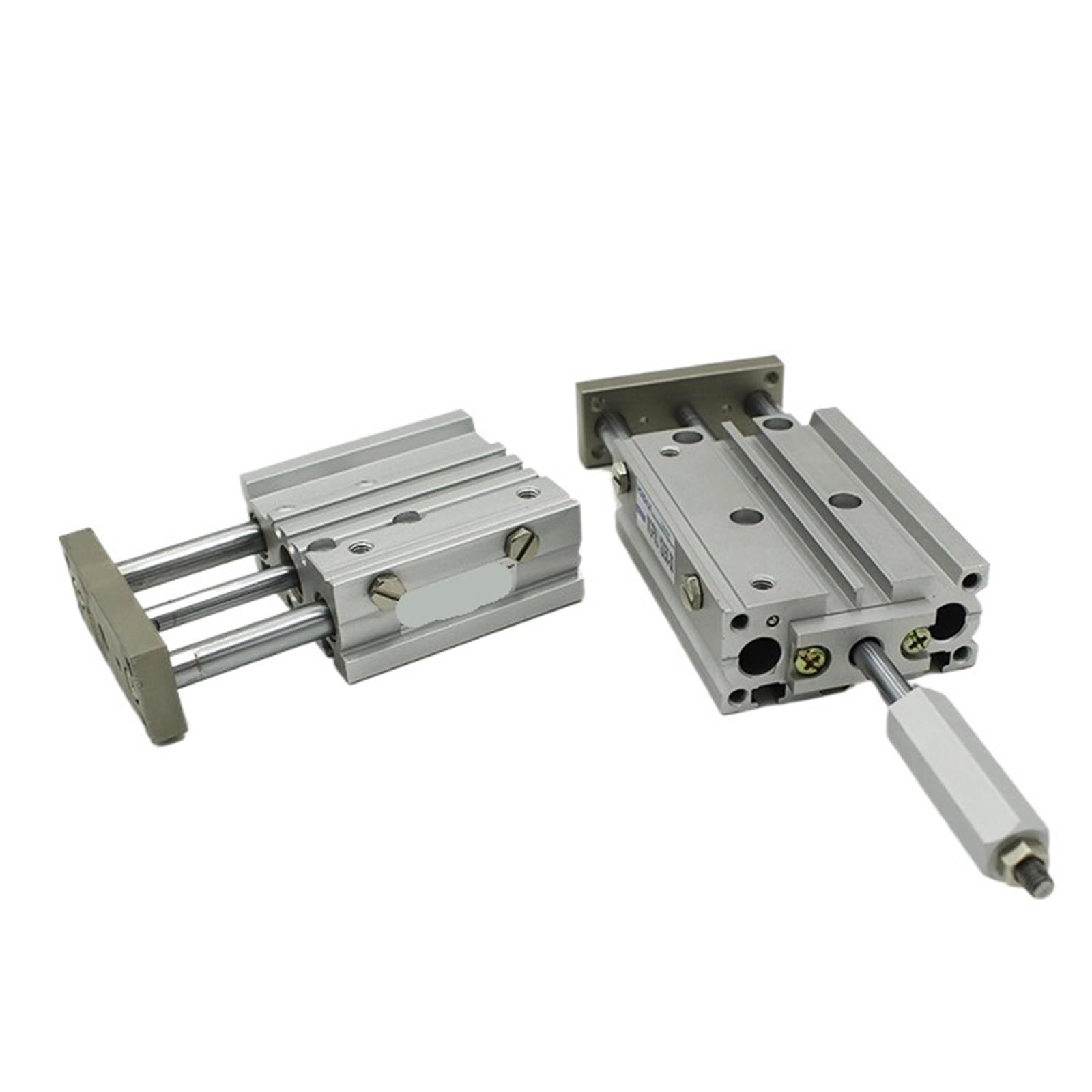 Vérin pneumatique MGPMJ32-125-100 à 3 tiges réglables TCMJ Red