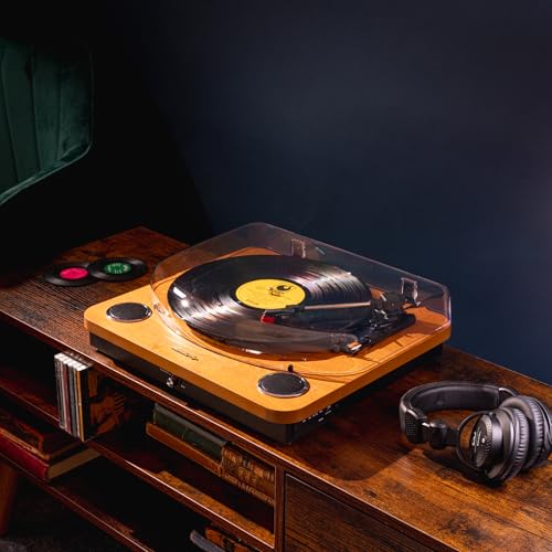 Roxel VRP-60 Tourne-disque vinyle avec haut-parleurs intégrés, BT IN/OUT, trois vitesses de lecture, sortie USB pour conversion finition bois naturel - Les Beatles, Paul McCartney, John Lennon, RIngo Starr, George Harrison Roxel VRP-60 Tourne-disque vinyle avec haut-parleurs intégrés, BT IN/OUT, trois vitesses de lecture, sortie USB pour conversion finition bois naturel – Image 5