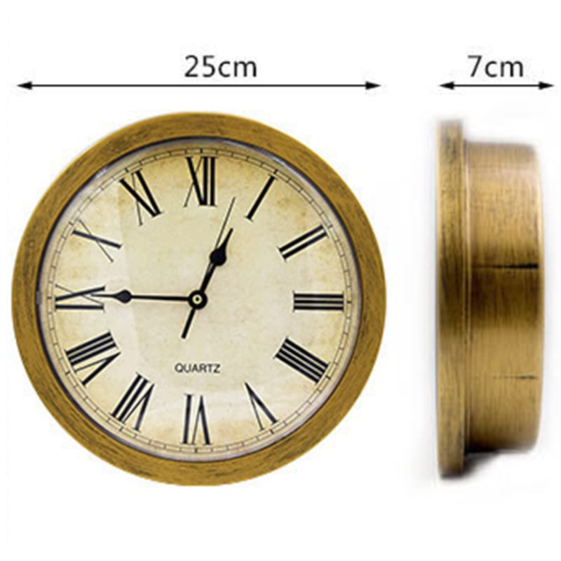 Reloj de pared vintage con compartimento oculto y diseño retro miniatura 2