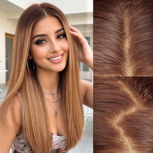 AISI HAIR Blonde Synthetic Lace Front Wigs for Women,Straight Wig 28Inch