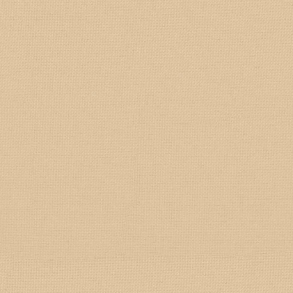 Outdoor Modular Sofa Middle Section, Solid Pine Wood Patio Furniture for Garden Balcony, Rustic Beige Cushioned Loveseat with Waterproof Cover, Medium Size 25 Inch Wide, Easy Assembly