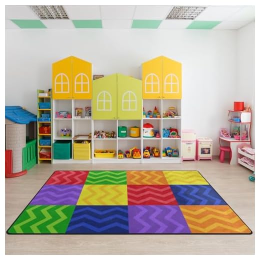 Colorful Kids Playmat Rug for Learning Spaces