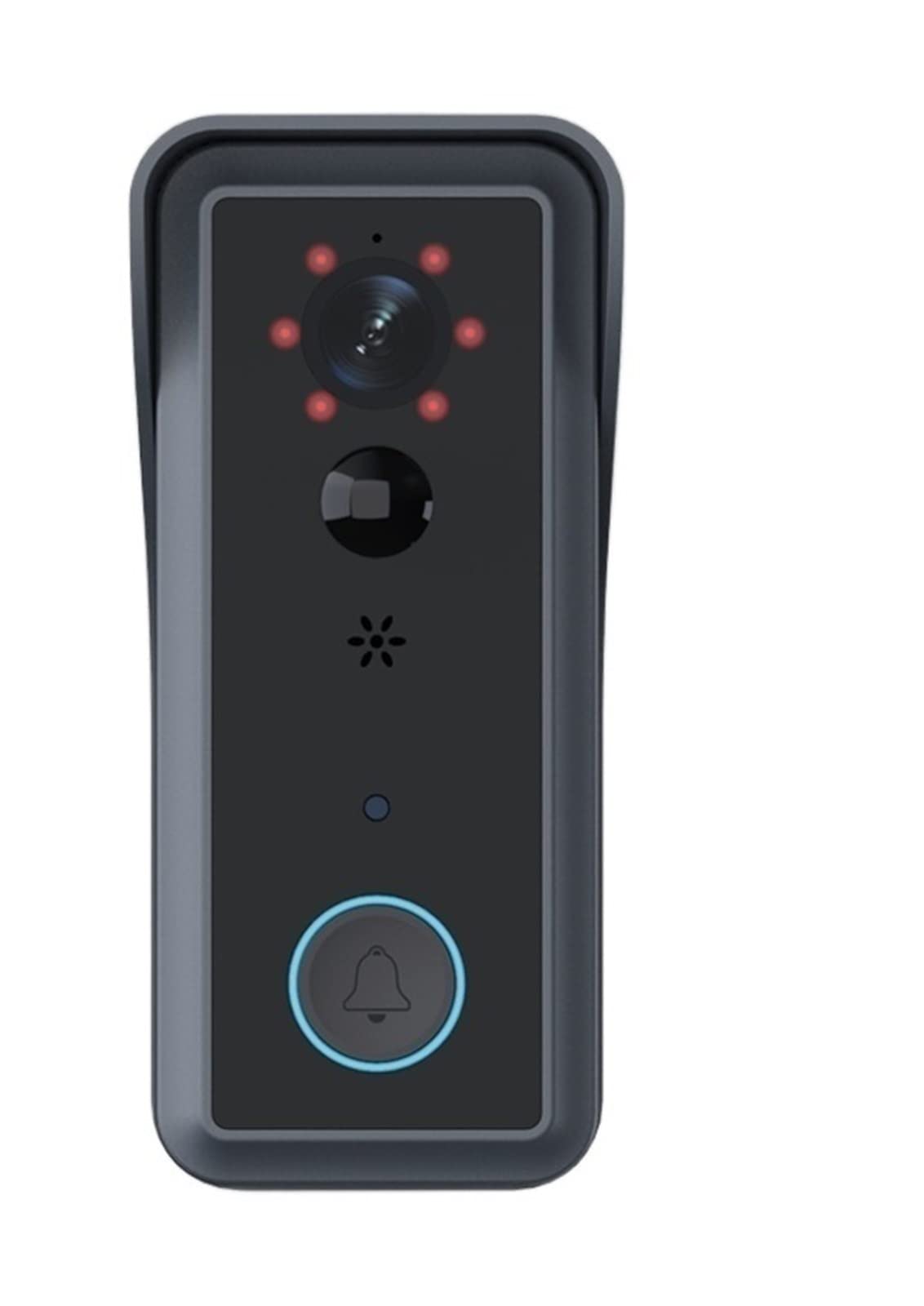 KONGMM Video Doorbell, Tuya Smart Low Power Doorbell Humanoid Filter PIR Alarm HD 1080p Remote Wake Up