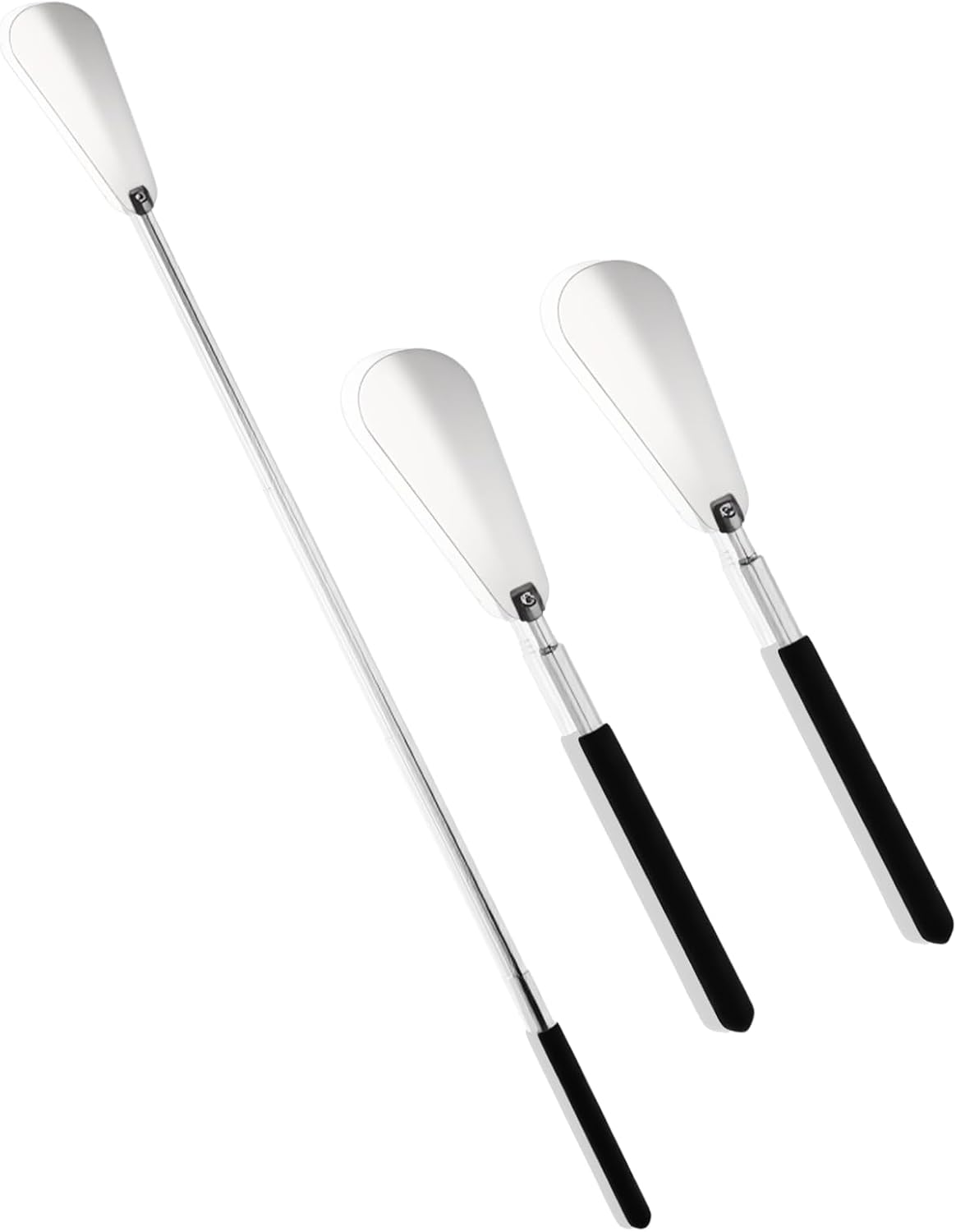 Nogeqi 2 Pack Extendable Long Handled Shoe Horn for Seniors, 10" To 25" Adjustable for Telescopic Shoehorns for Men Women, Stainless Steel Travel Shoe Helpers to Put on Your Shoes miniatura 1