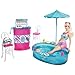 Barbie T9082 Mattel Muebles de Lujo, Barbacoa y Piscina
