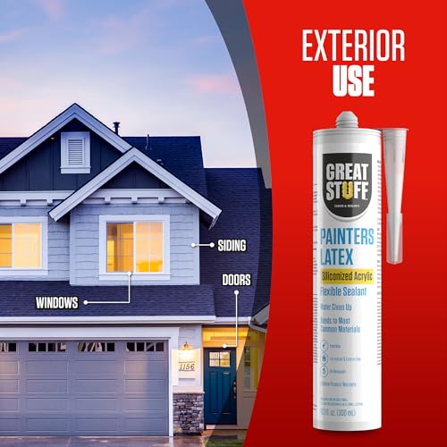 image for Great Stuff Acrylic Latex Paintable Caulking Sealant - White Caulk, Pa