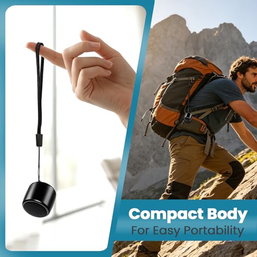 Image of Best Mini Portable Bluetooth Speaker I Smallest Bluetooth Speaker with HD Sound & Bass I Wireless Bluetooth Speakers for Phone /PC /Tablet I Photo Selfie Button Answer Phone Calls I Cute Tiny Speaker