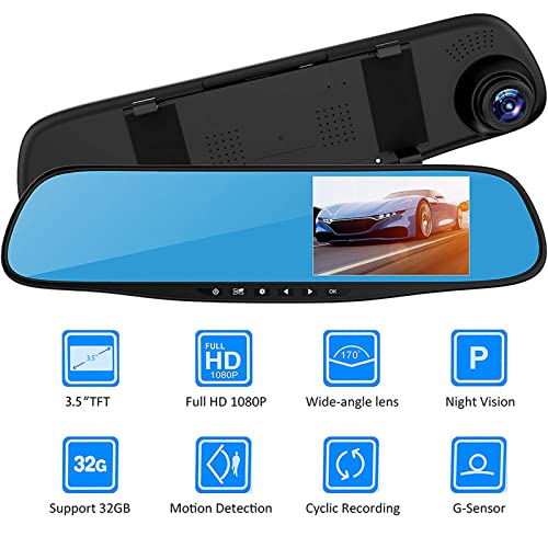 Torcarvh Mirror Dash Cam 1080p