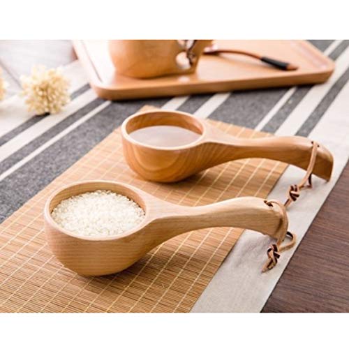 Wooden Kitchen Scoop Ladle For Bath Salt Canisters Flour Scoop Ladles For Cooking Bath Tablespoon #TOP3