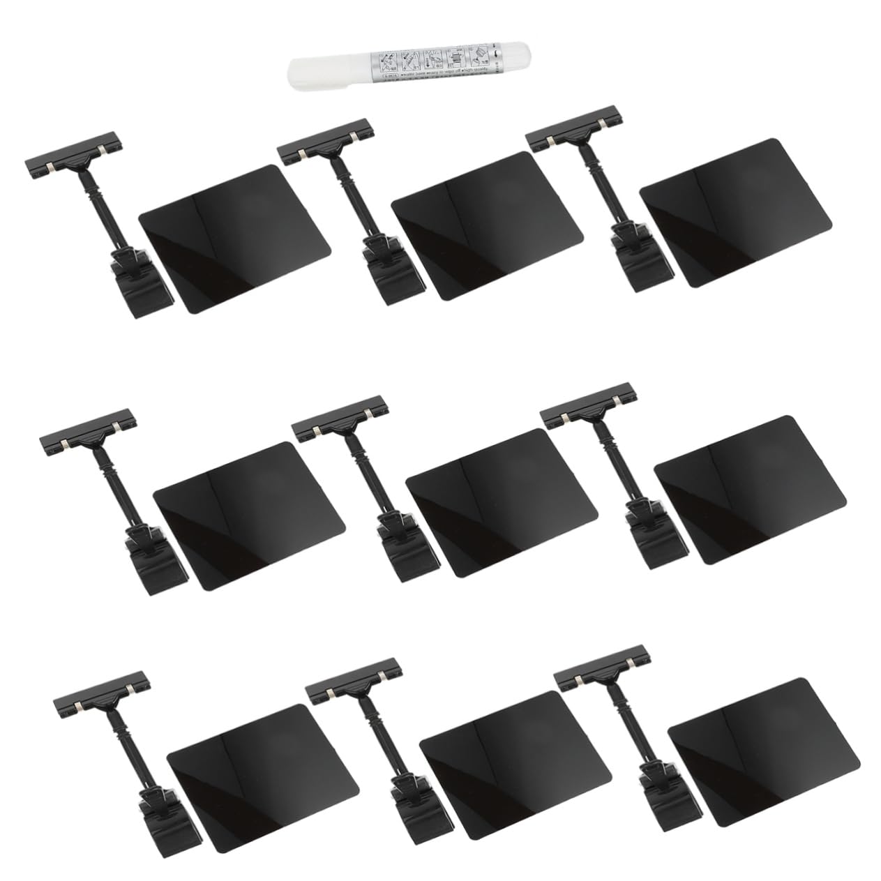 LALAFINA 18piezas Soporte De Carteles De Precio Clips Para Exhibición De Precios Supermercados y Tiendas