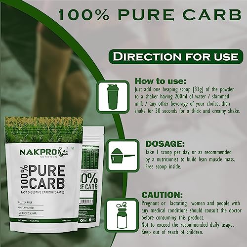 NAKPRO Store NAKPRO 100% Pure Carb High Calorie Carbohydrate - Image 6