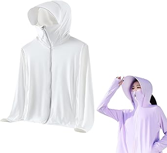 Lightweight Sun Protection Clothing For Men And Women Summer Long Sleeve Ice Silk Zip Up Hoodie Sun Protective Shirts