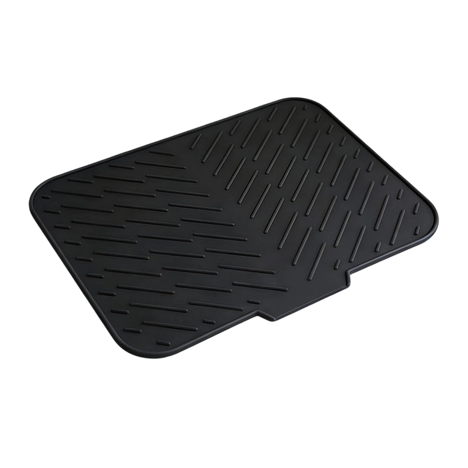 Nucelit Silicone Sink Drying Mat for Tableware with Sloped Design and Quick Drainage to Keep Countertop Dry and Clean Sink Mat