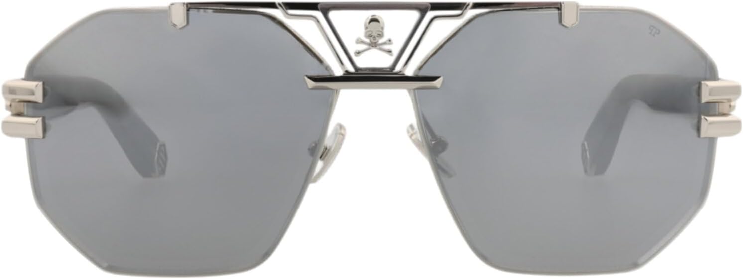 Philipp Plein Aviator-Frame Titanium Sunglasses