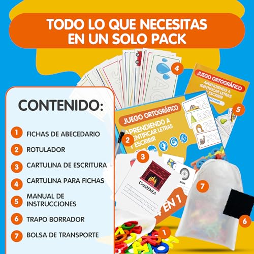 Miniatura 2 de Juegos Infantiles Educativos Montessori Niños 3 4 5 6 Años. Juguetes Niños 3 Años Regalo Juego Educativo 4 Años Para Aprender A Leer Y Escribir, Alfabeto Montessori Tarjetas Y Letras De Madera.
