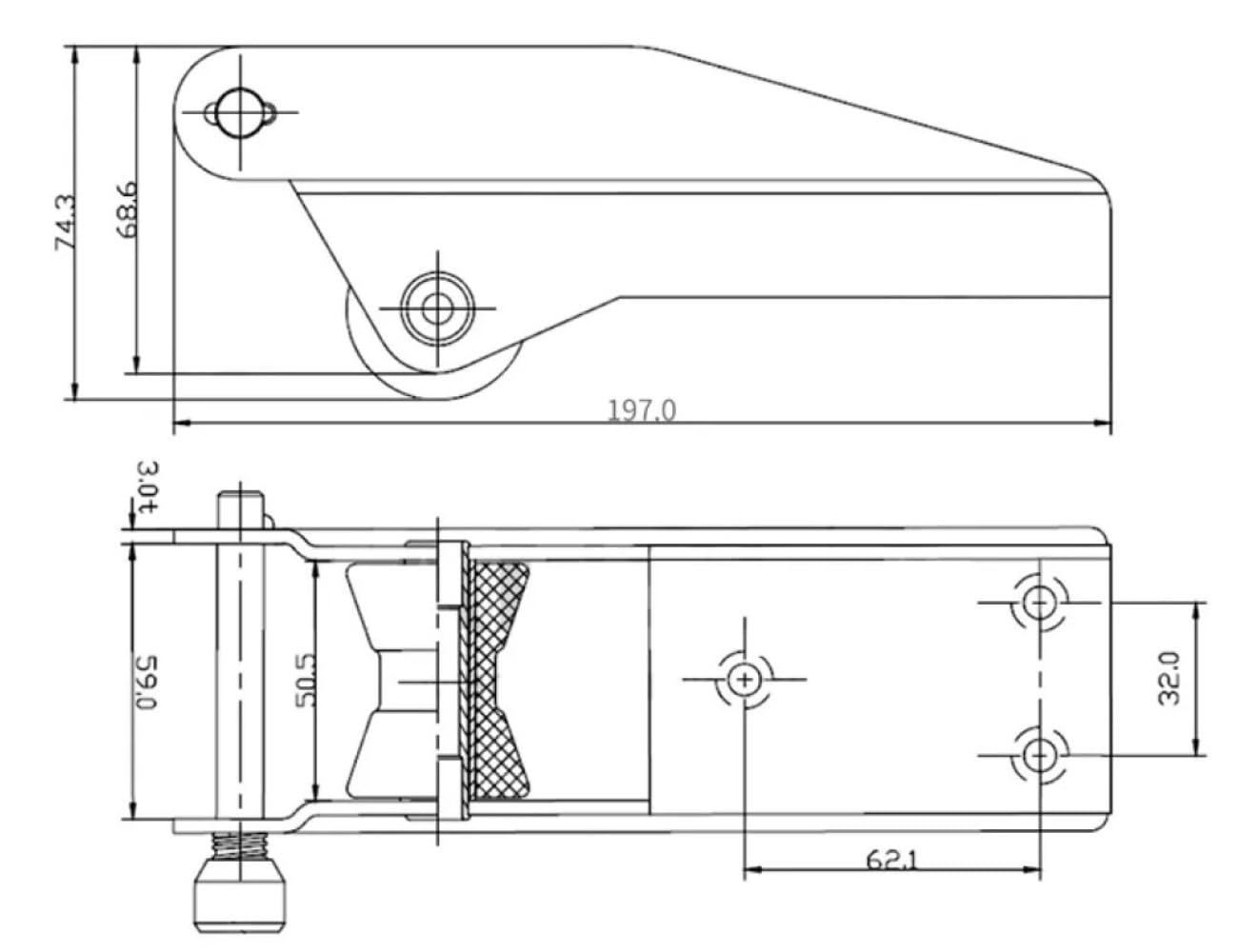 Marine Hardware 316 Acciaio inossidabile Barca Passacavo Ancora Rullo di prua Accessori for barche for barche Yacht Barca a vela(197mm)