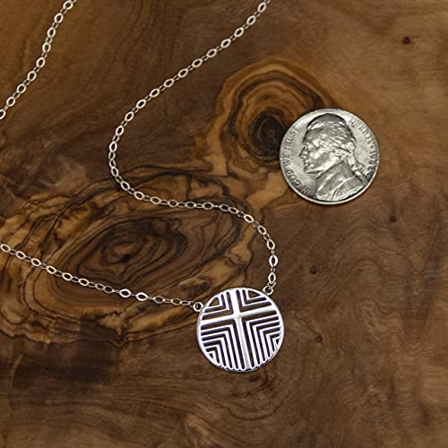 Image of EFYTAL Confirmation Gifts For Teen Girls, Sterling Silver Cross Necklace for Women, First Communion Gift for Girls, Religious Baptism Gifts for Girl, Christian Jewelry for Women
