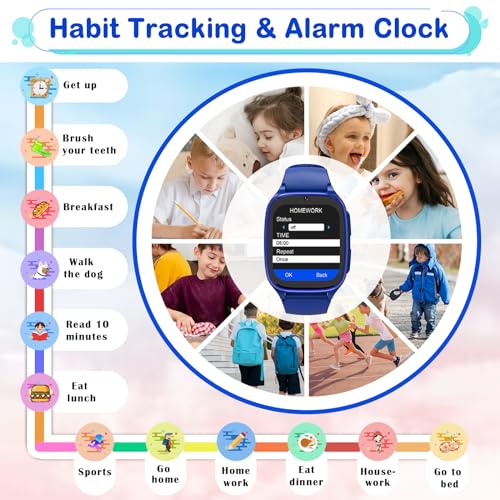 Berilona 4G Kids Smartwatch Phone - Smart Cell Phone Watch For Boys Girls Ages 4-12 With Call thumb #3