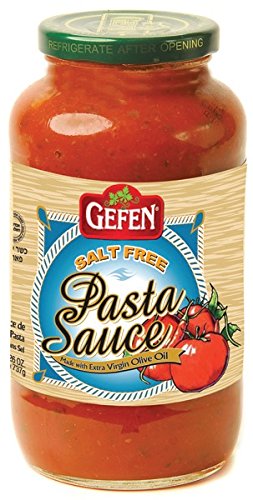 Gefen Salt Free Pasta Sauce, 26 Ounce (Pack of 12)