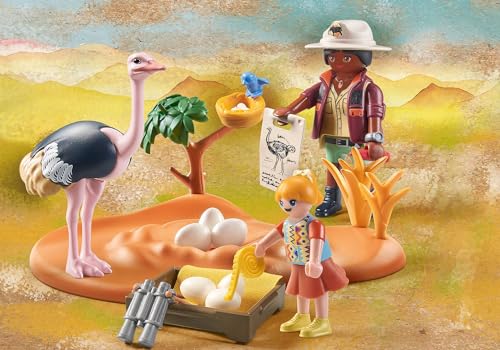 Explorateurs Et Nid D'autruche Playmobil La Boîte - vue 4