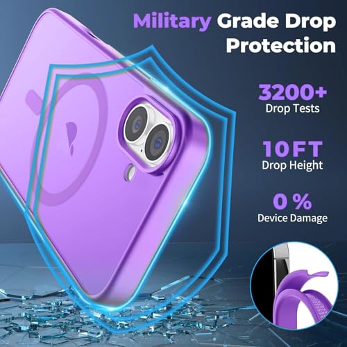 Image of AIBEX Protective OStand Case Compatible for Apple iPhone 16 Pro MagSafe Compatible | Slim Shockproof Back Cover with Camera Lens Protection, Strong Magnetic Support & Anti-Slip Grip | Military Grade