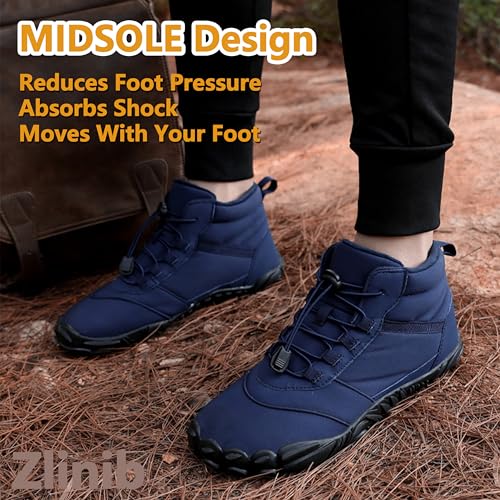Hike Winter Footwear Barefoot, Polar Pro - Non-Slip & Waterproof Winter Barefoot Shoes Women Men Unisex3