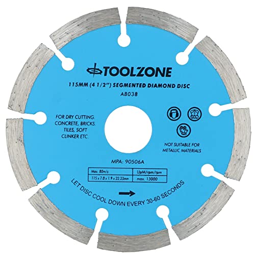 Disques à tronçonner diamantés segmentés 115 mm pour coupe nette de la brique - 4