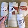 Over'N'Over Reusable Glass Etching Stencils Durable Self-Stick Designs for Glass, Mirrors, and Ceramics with Armour Etch Cream 5 x 8 Stencil Sheet - Christmas Ornaments 2