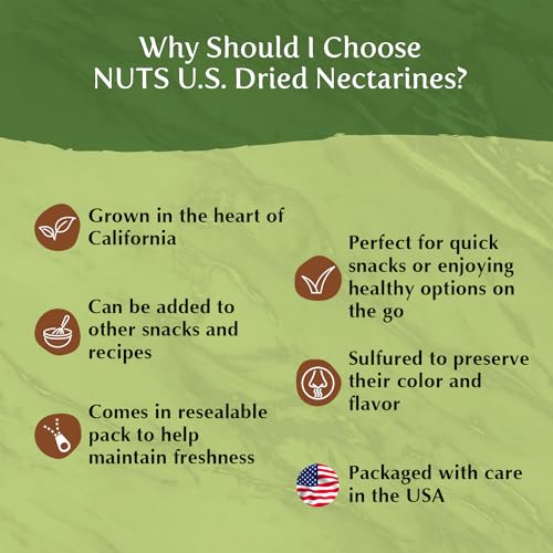 NUTS U.S. - Dried Nectarines (2 LBS)