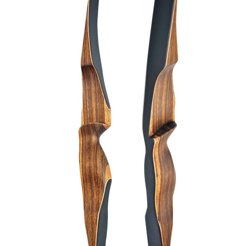 52/54 pollici Tiro con l'arco Arco Ricurvo Longbow Tradizionale Laminato 10-35lbs Caccia Tiro Longbow per i Giovani Principianti Adulti Mano Destra