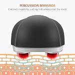 Snailax Cordless Handheld Back Massager with Heat,Deep Tissue Percussion Massager, 3 Sets of Dual Pivoting Heads,Rechargeable Hand Held Massager for Neck,Back Shoulder,Calf,Legs, Gifts for Women Men