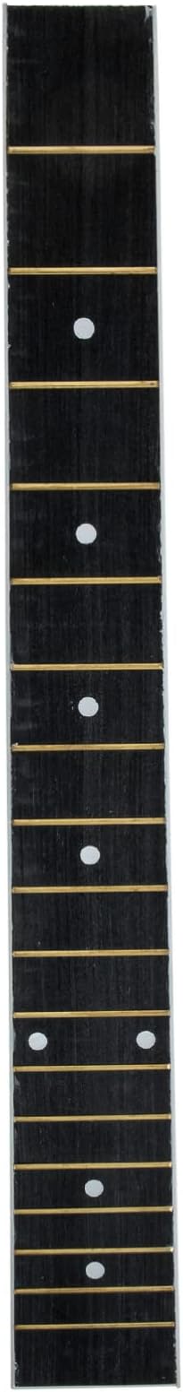 Milisten Acoustic Guitar Fretboard Guitar Neck Replacement Wood Guitar Fingerboard Folk Guitar Fretboard Unfinished Parts for DIY Electric Acoustic Guitar Accessory 38inch Black Guitar Accessory