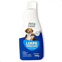 Limpador de Orelhas Limpa Ouvidos para Cachorro e Gato Pet Clean - 500 g