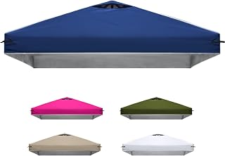 10x10 Canopy Replacement Top Cover with Air Vent, Top Only, Navy Blue