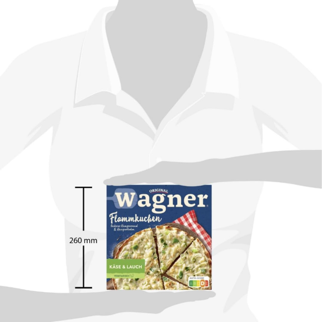 Wagner Pizza Flammkuchen Käse & Lauch 320g x 4 Stück