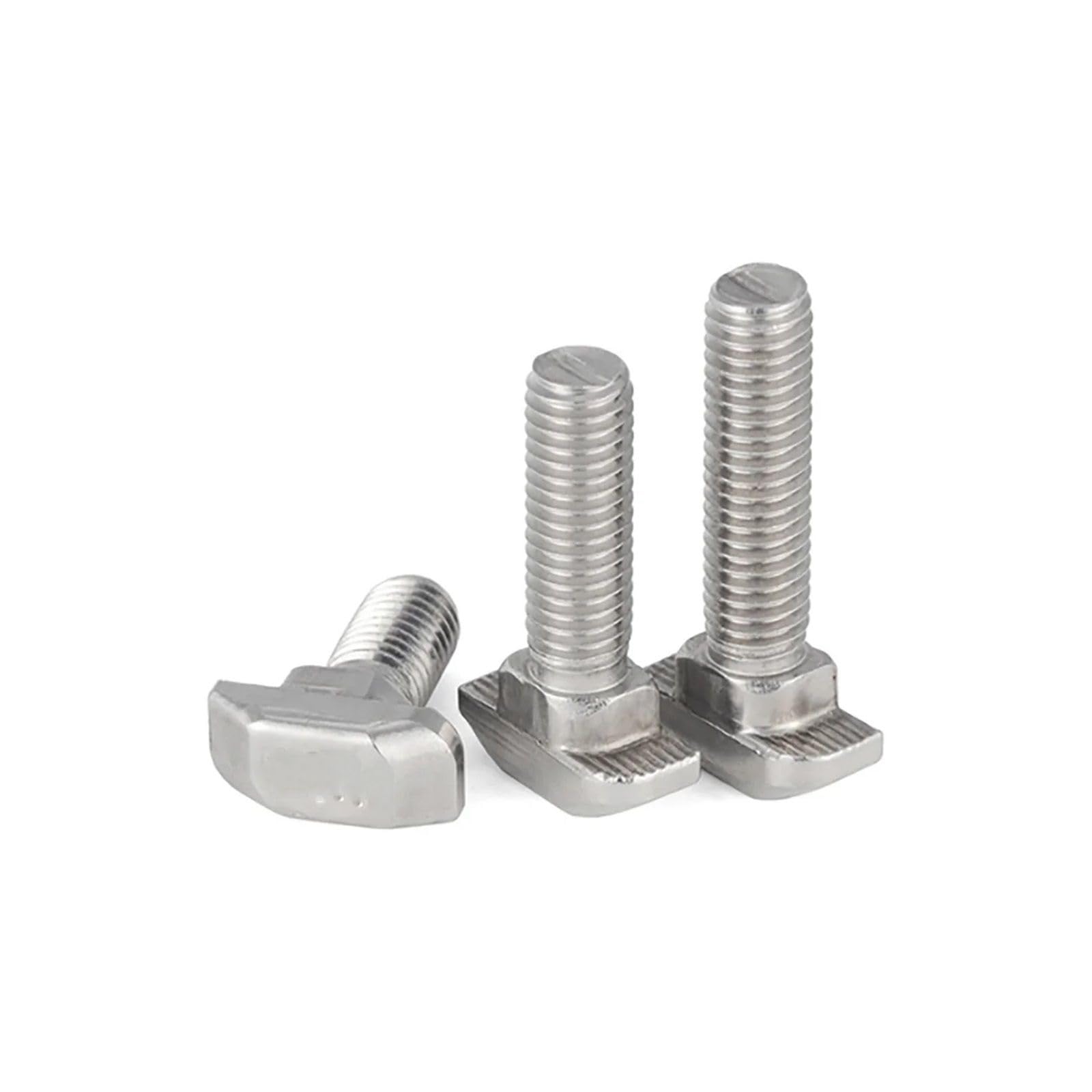 Dadi con scanalatura a T, Bulloni e Viti a T in Acciaio Inossidabile 304, Guida a, scanalatura a, Confezione da 10, Argento M6 M8(10pcs M8X20)