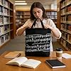 HilerPunk Music Pattern Reusable Grocery Bags, Music bag,Shoulder Bag,Thick Cotton Handbag Perfect for Shopping,Laptop,School Books (Musical Notation Tote Bag) #1