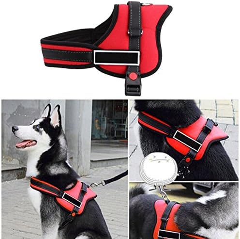 Liumltao No Pull Dog Vest Harness Pet Safety Easy Control Soft Harness No-Pull Dog Walking Harness No Pull Dog Harness for Extra Big Large Medium Small Heavy Duty Dogs (XL, Red)