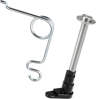 Fuel Door Spring Hinge Pin Kits, Filler Neck Housing Cover Fix Pin, for Ford F-150 2009-2014, Stainless Steel, 4L3Z-9927936-BA, Black, 1 Set Replace Parts Vehicle Components