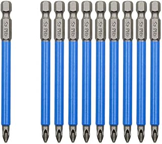 Cyful 10Pcs Magnetic PH2 Phillips Bits Set 3.5 inch Long Anti Slip #2