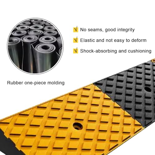 Rampas para umbrales de goma de 3cm con rejilla antideslizante 7