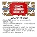 Cathy Wraps Cow Print Pattern Pattern Personalized Candy Bar Wrappers, Birthday Party Favors, Chocolate Bar Labels, Pack of 20 (Brown)